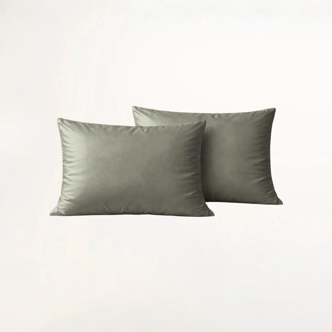 Grijze bamboe kussensloop