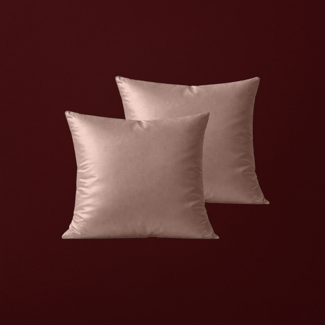 Roze bamboe kussensloop