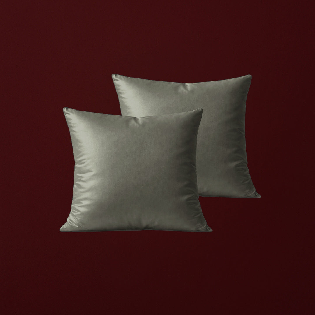 Grijze bamboe kussensloop