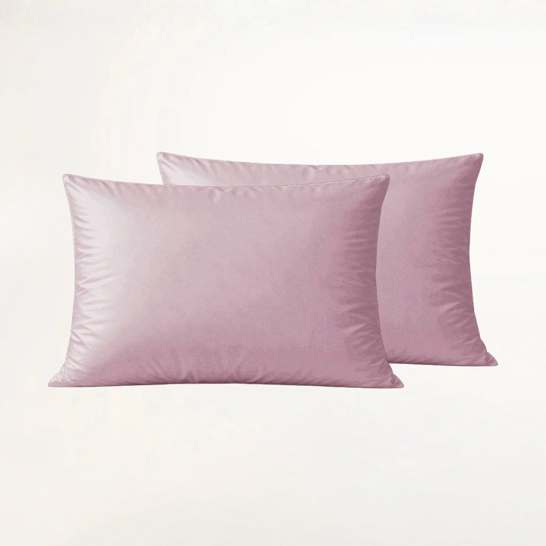 Roze bamboe hotel kussensloop