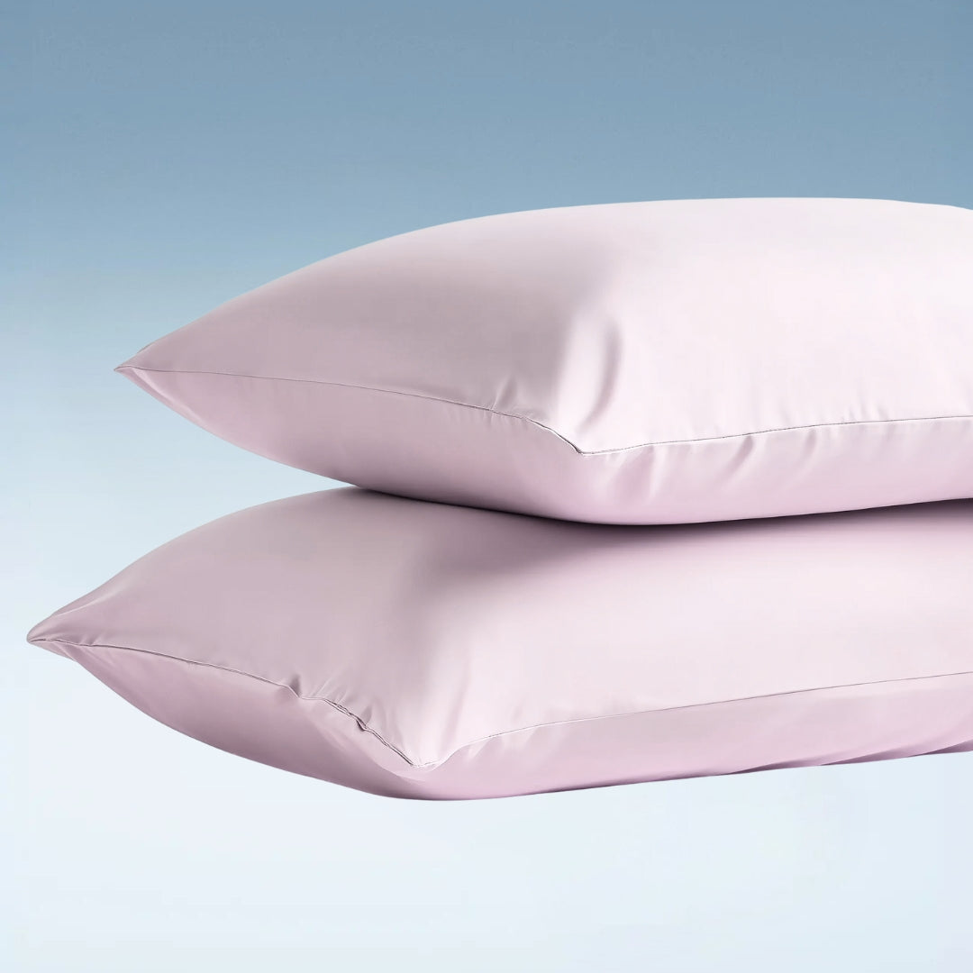 Roze bamboe kussensloop