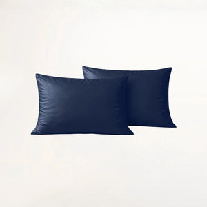 Marineblauwe bamboe kussensloop