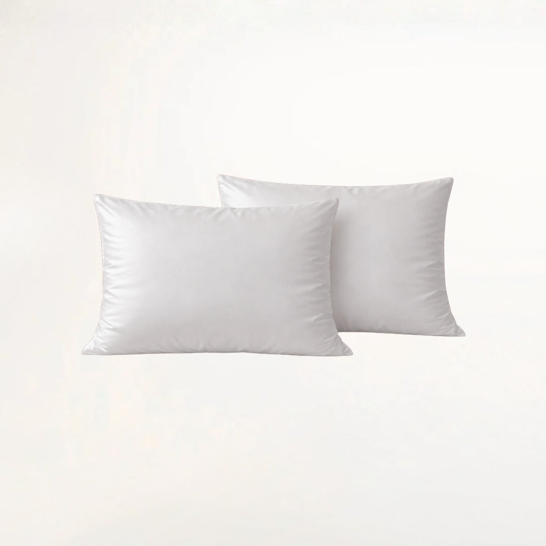 Witte bamboe kussensloop