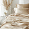 Beige bamboe beddengoedset
