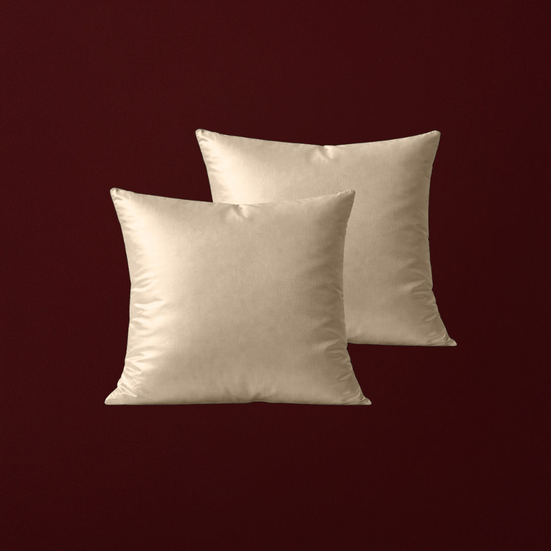 Beige bamboe kussensloop