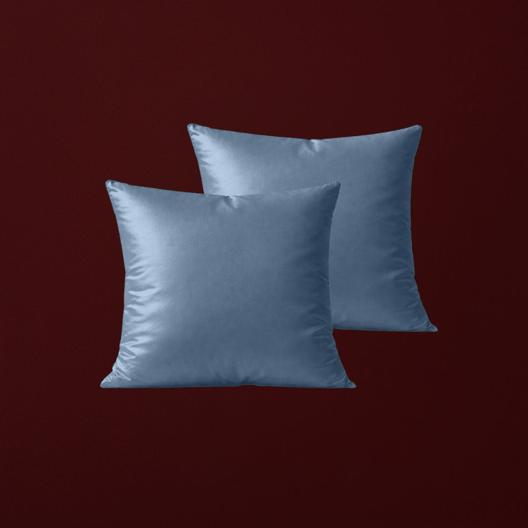 Hemelsblauwe bamboe kussensloop